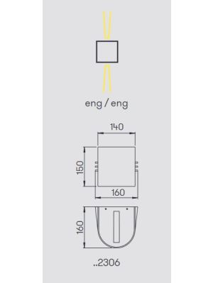 Albert Wall Spotlight 2306 light emission