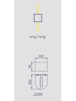 Albert Wall Spotlight 2335 light emission