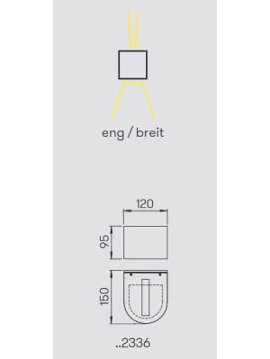 Albert Wall Spotlight 2336 light emission