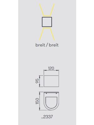 Albert Wall Spotlight 2337 light emission
