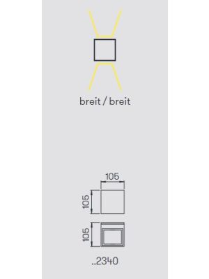 Albert Wall Spotlight 2340 light emission
