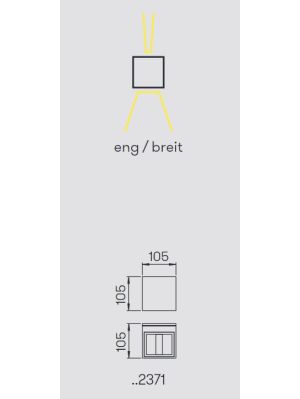 Albert Wall Spotlight 2371 light emission