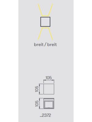 Albert Wall Spotlight 2372 light emission
