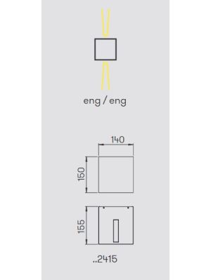 Albert Wall Spotlight 2415 light emission