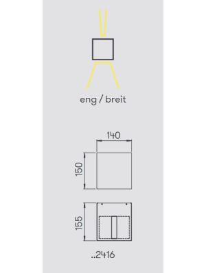 Albert Wall Spotlight 2416 light emission