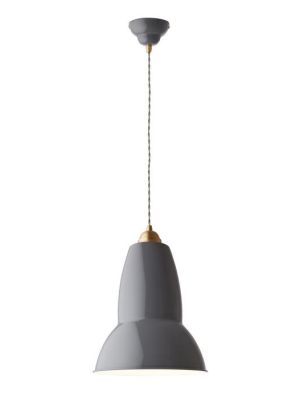 Anglepoise Original 1227 Brass Maxi Pendant grey