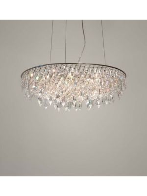Anthologie Quartett Crystal Rain Pending Lamp oval diameter 60 cm